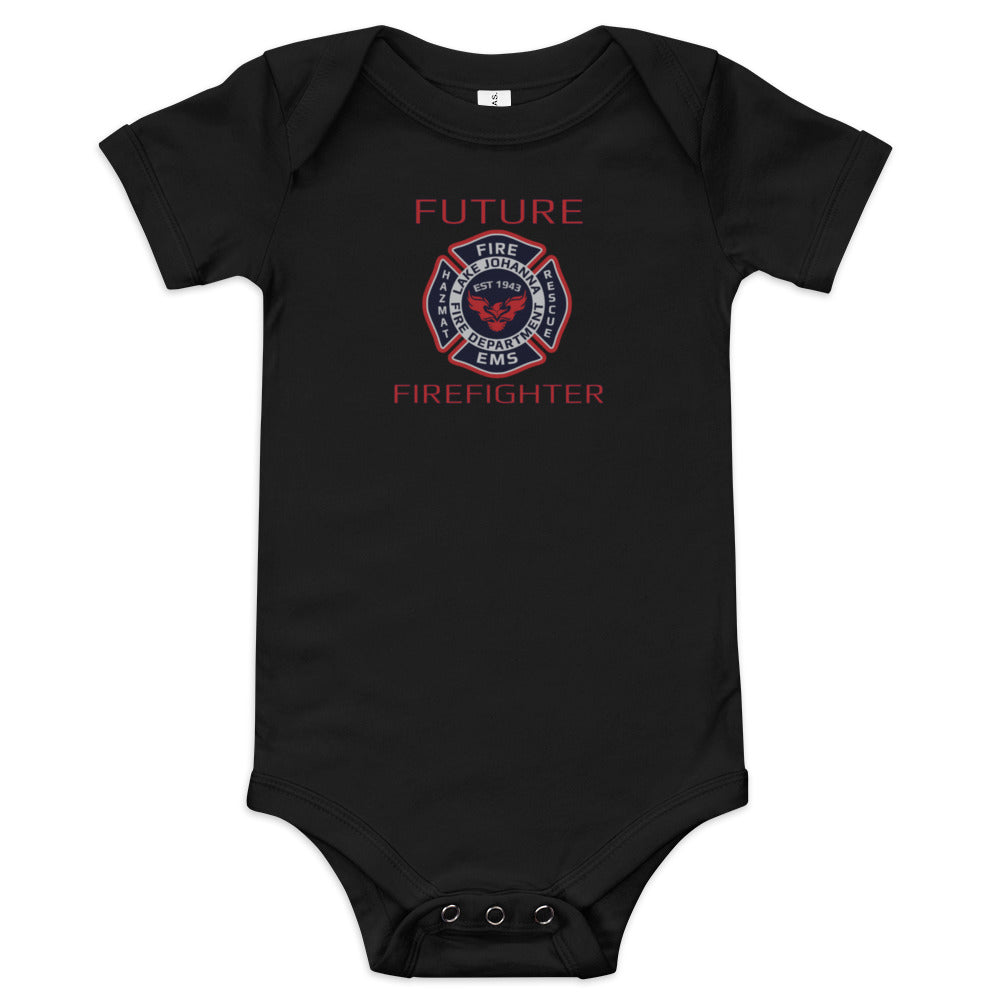 LJFD - Future Firefighter Baby short sleeve one piece