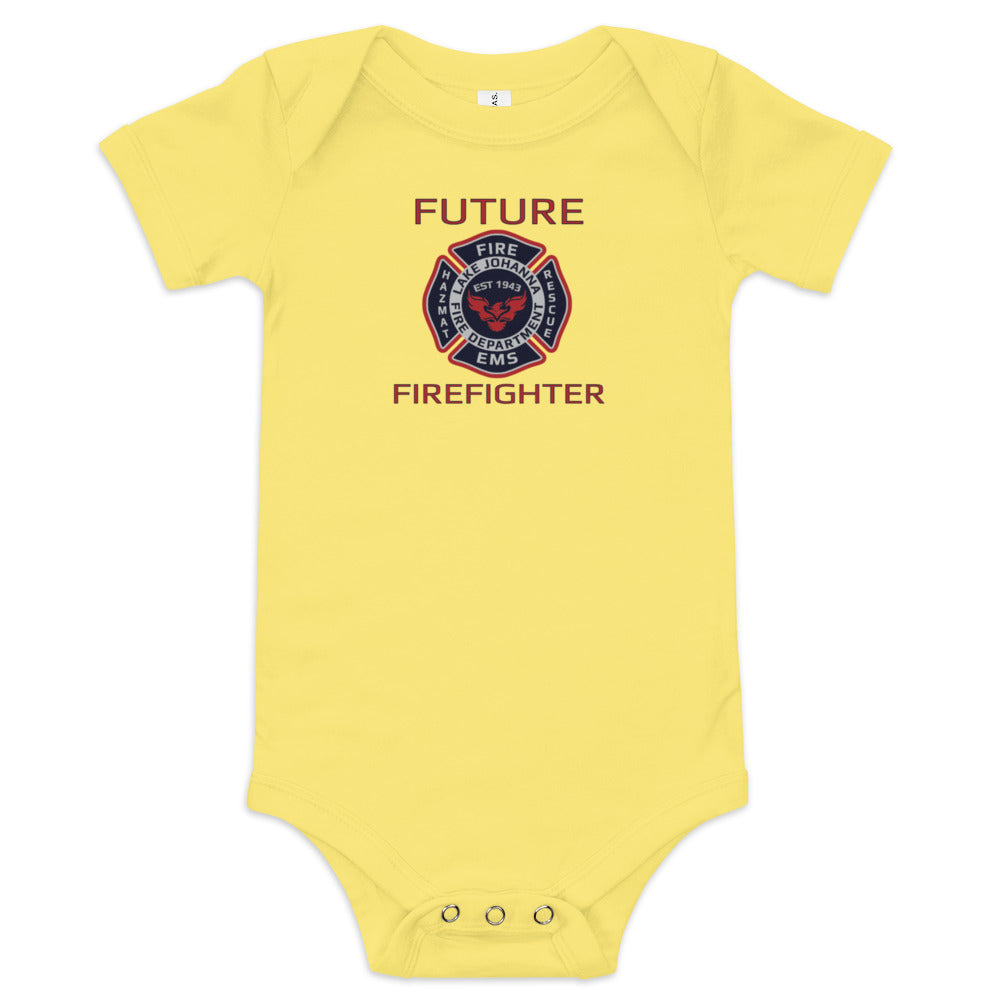 LJFD - Future Firefighter Baby short sleeve one piece