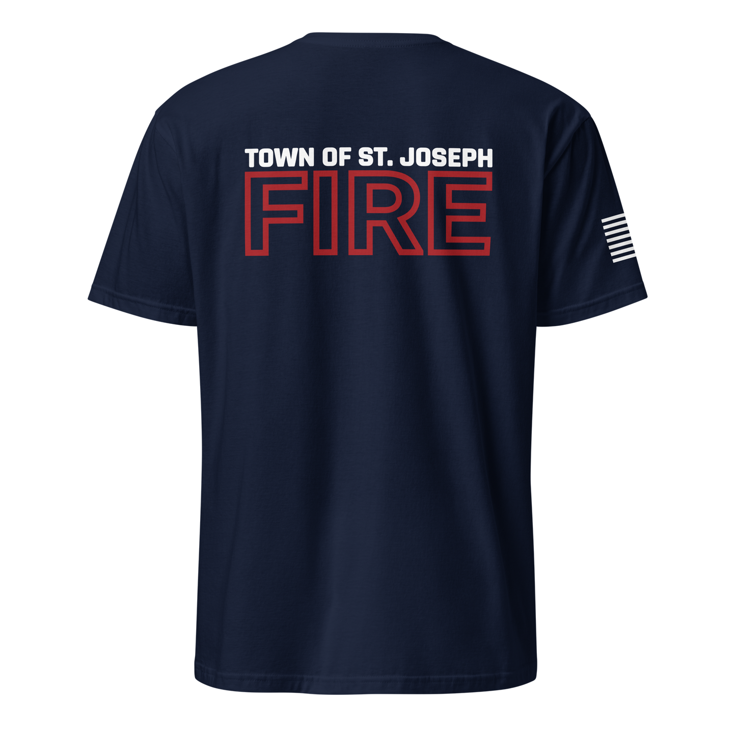 St. Joseph Fire White Front Logo - Short Sleeve T-Shirt