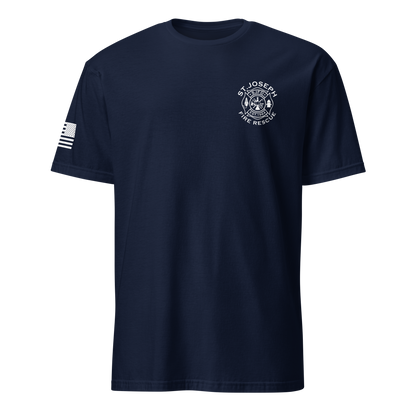 St. Joseph Fire White Front Logo - Short Sleeve T-Shirt